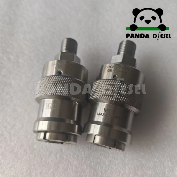 Conector rápido modelos 4000 bar m12 m14 para bancada de teste de diesel a granel