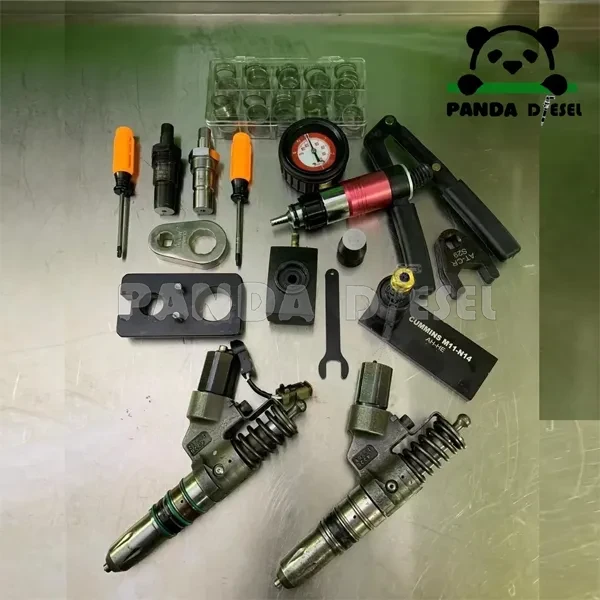 km017 cummins m11 n14 eui diesel unit injector ferramentas de desmontagem e teste de vazamento