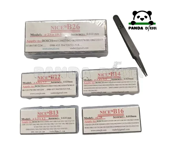 Kit de Junta de Ajuste com 500 Peças de Calços 120 (B14, B13, B16, B22, B26) para Injetor Common Rail Bosch 120