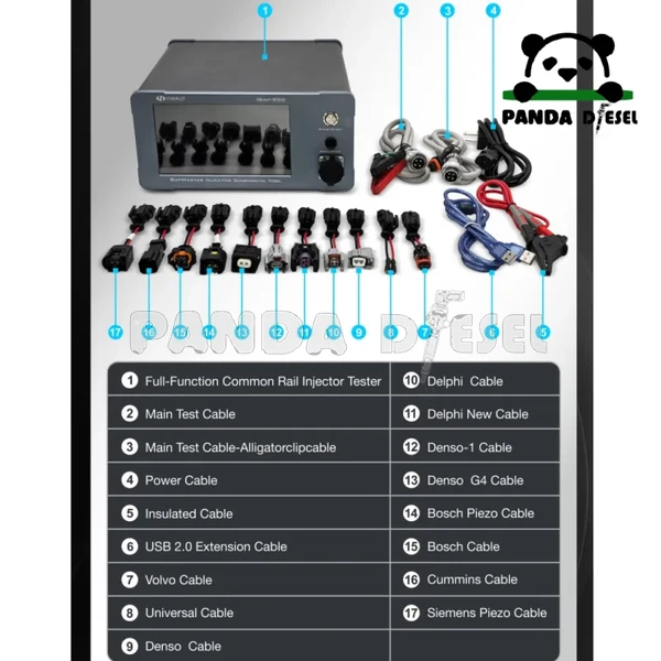 igap 300 testador de injetores common rail, solenoide e piezo, funções completas, com tela de toque de 7 polegadas - atacado