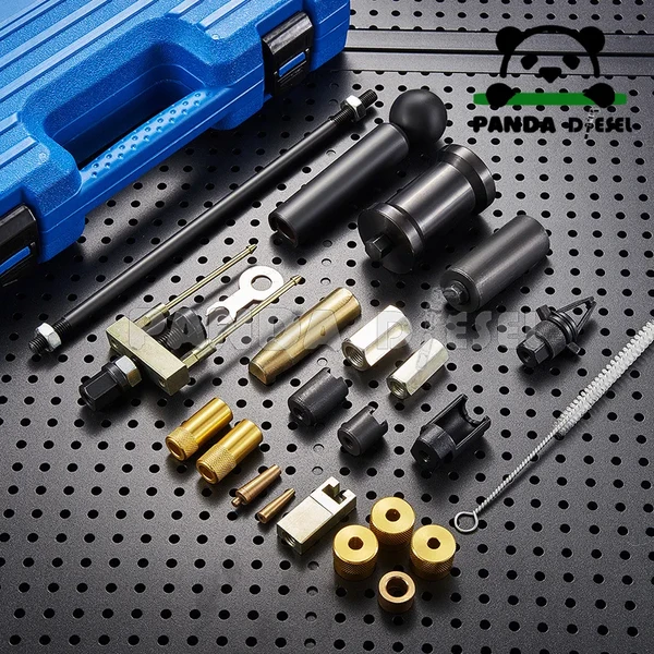Conjunto de ferramentas de desmontagem e martelo extrator de alta qualidade para injetores de combustível duplo (gasolina e diesel) VW Audi, fabricante de kits de ferramentas de reparo