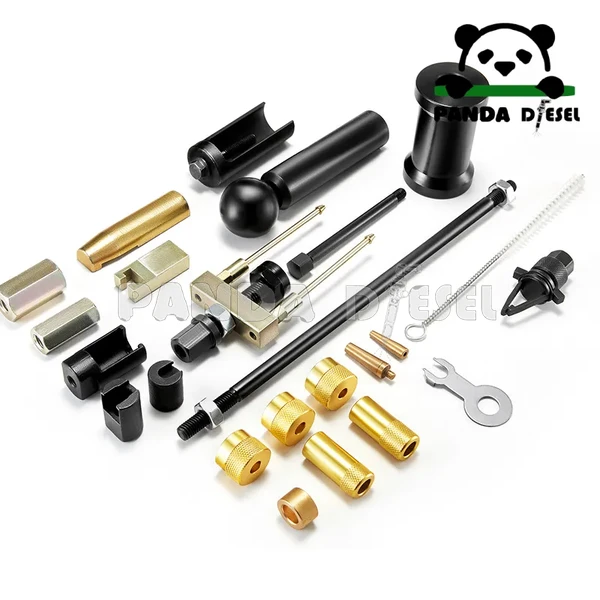 fornecedor de kit de ferramentas de reparo e desmontagem de injetores de combustível duplo (gasolina e diesel) de alta qualidade para VW Audi, incluindo martelo extrator