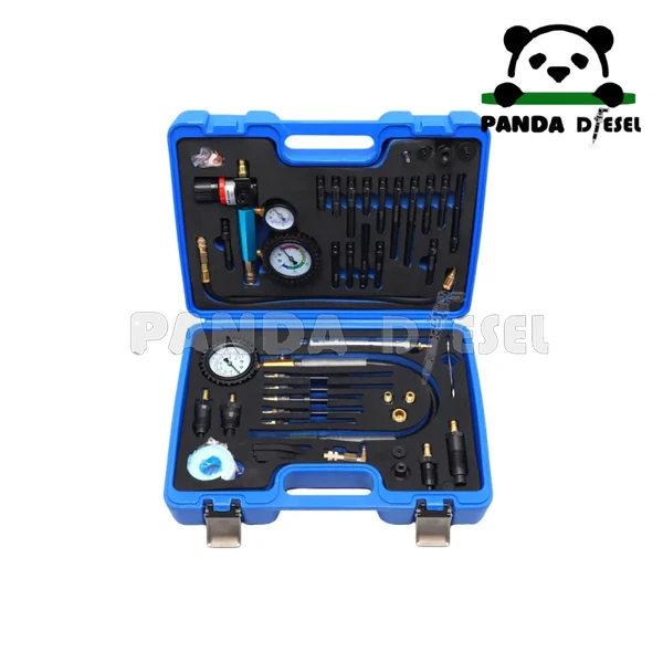 46 peças kit de ferramentas para teste de compressão e vazamento em motor diesel