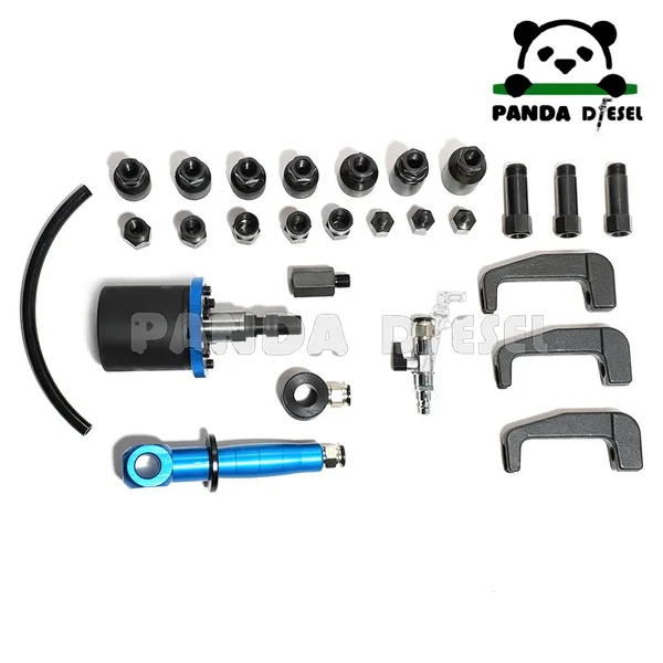 Ferramentas pneumáticas manuais de alta qualidade e duráveis para desmontagem de injetores diesel Bosch, Delphi, Denso e Siemens da fábrica Lamar.