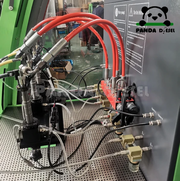 Bancada de teste de injetores common rail de alta pressão CR 1016 testando 4 injetores CR simultaneamente - fábrica.