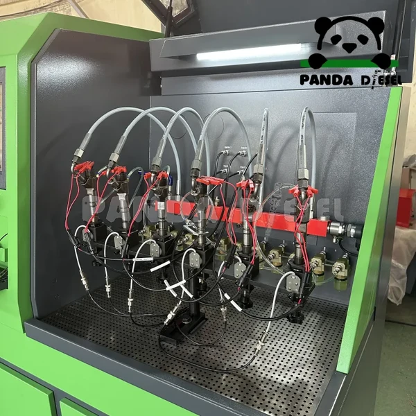 Bancada de teste de injetores Common Rail Unit 6500 testando 6 injetores CR simultaneamente - fábrica.