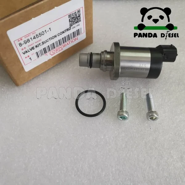 Nova válvula de sucção da bomba SCV 8 98145501 0 8981455010 para motor Isuzu 4HK1 4JJ1, escavadeira Hitachi ZX200-5A, ZX140, encaixa no Case CX130B de fábrica.